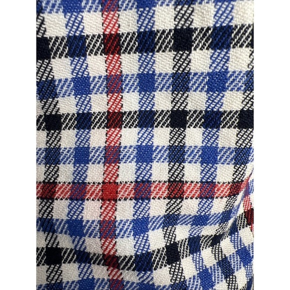 Talbots Gingham Plaid Cotton Blend A-Line Skirt Size 8 Red, White & Blue - Picture 5 of 7